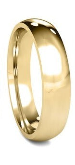 14KT Gold Ring Unisex Solid Plain Wedding Band 5mm