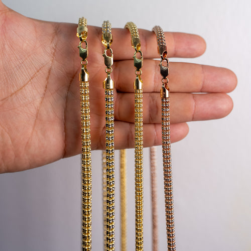 14KT Gold Chain Ice 10mm
