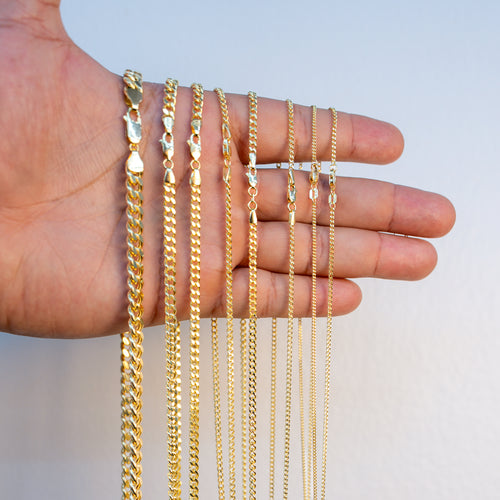 14KT Gold Chain Hollow Box Franco 6.5mm