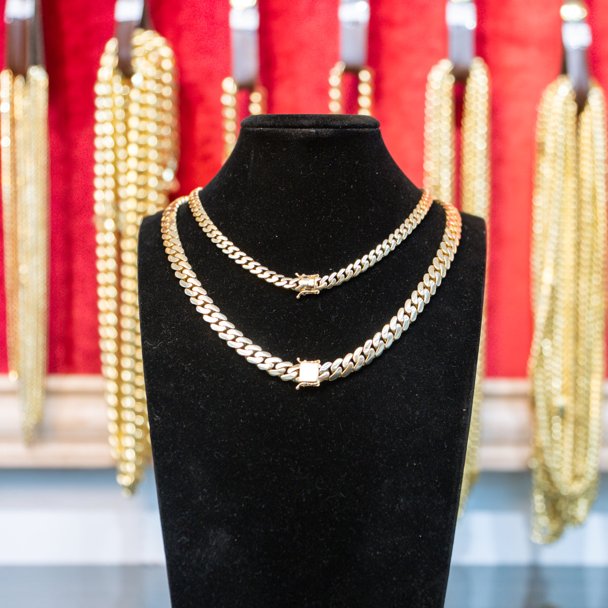 14KT Gold Chain Semi Solid Royal Miami 10mm