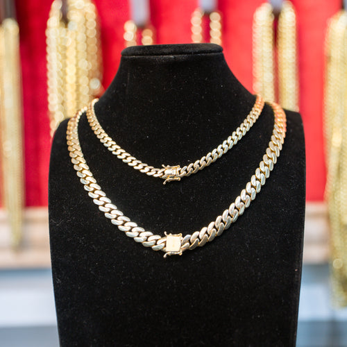14KT Gold Chain Semi Solid Royal Miami 3mm