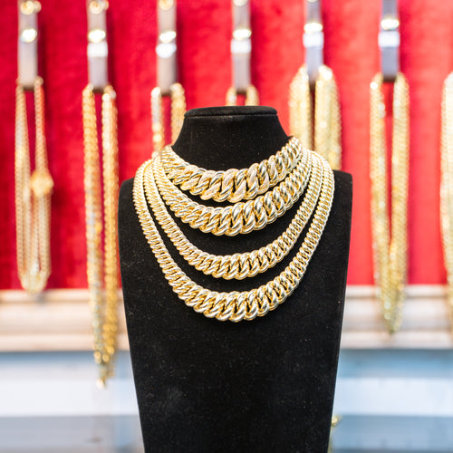 14K Gold Chain Princessa with Plain Clasp