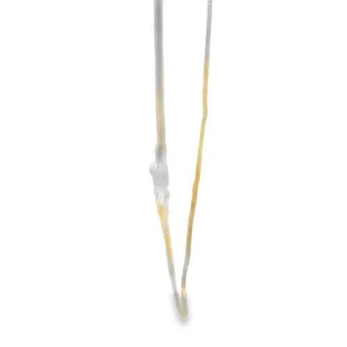 14KT Gold Chain Hollow Flat Franco 2mm