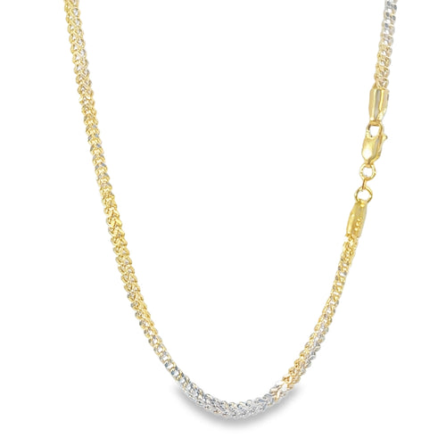 14KT Gold Chain Solid Box Franco 3mm