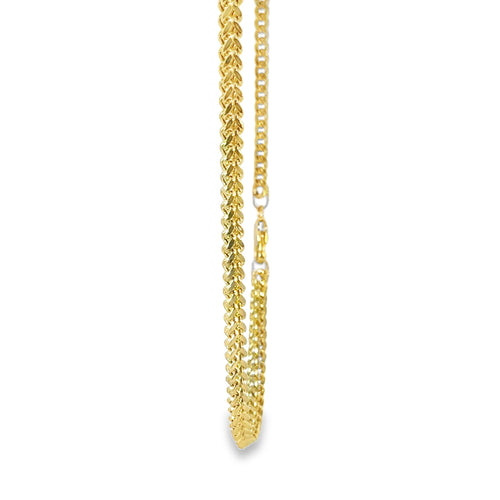 14KT Gold Chain Solid Round Franco 4mm