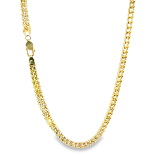 14KT Gold Chain Solid Box Franco 5mm