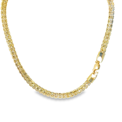14KT Gold Chain Ice 6mm