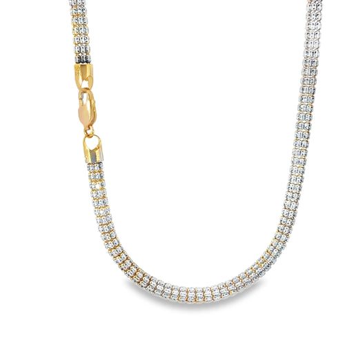 14KT Gold Chain Rose Gold Ice 4mm