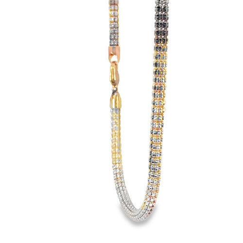 14KT Gold Chain Rose Gold Ice 4mm