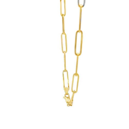 14KT Gold Chain Solid Paper Clip 5mm