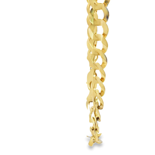 14KT Gold Chain Hollow Curb 13mm