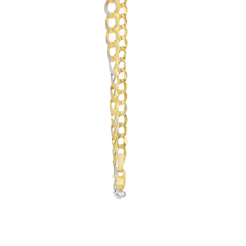 14KT Gold Chain Hollow Curb 5mm
