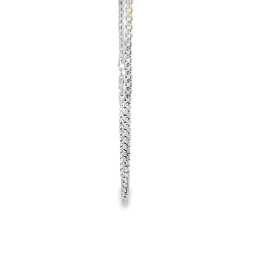 14KT Gold Chain Hollow White Gold Rolo 2mm