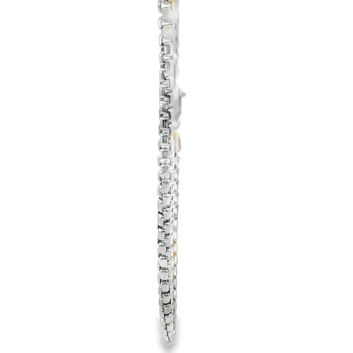 14KT Gold Chain Solid White Gold Rolo 3.5mm