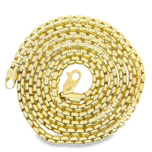 14KT Gold Chain Solid Rolo 6mm