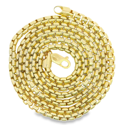 14KT Gold Chain Hollow Rolo 6mm