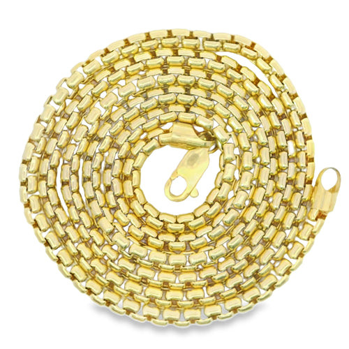 14KT Gold Chain Hollow Rolo 6mm