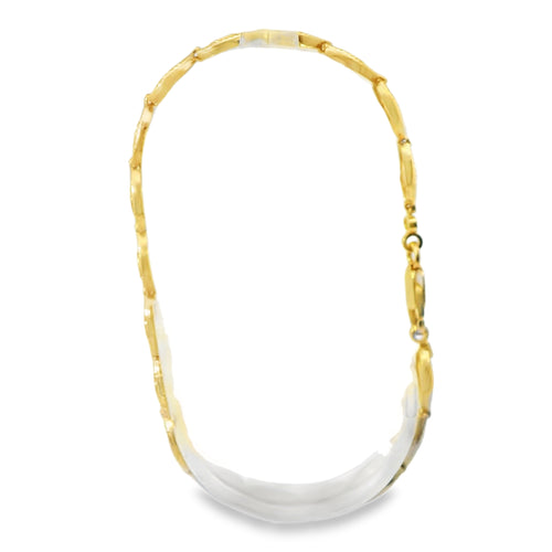 14KT Gold Bracelet Women's White CZ Stones Evil Eye Tennis with Beaded Border and Lobster Clasp