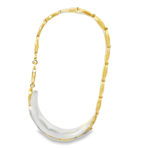 14KT Gold Bracelet Women's White CZ Stones Evil Eye Tennis with Beaded Border and Lobster Clasp