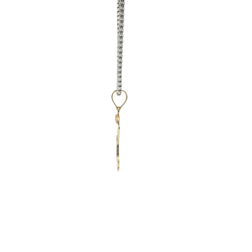 14KT Gold Charm Mini Tri Tone Boy with Plain Bell