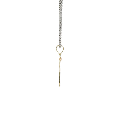 14KT Gold Charm Mini Tri Tone Boy with Plain Bell