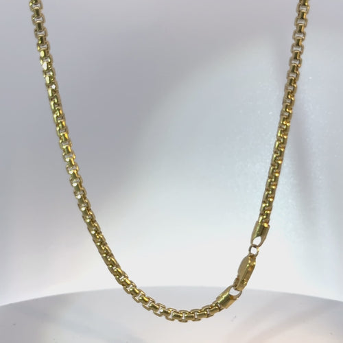 14KT Gold Chain Solid Rolo 3.5mm