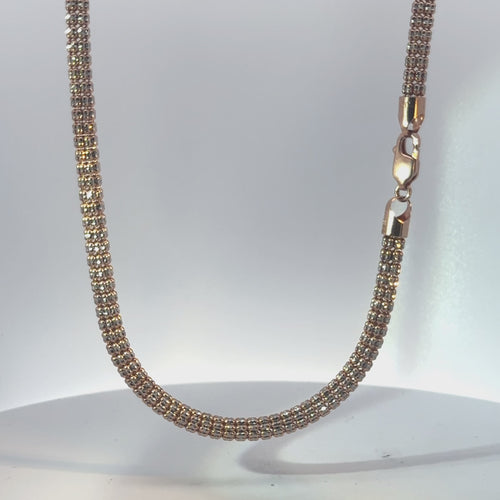 14KT Gold Chain Rose Gold Ice 4mm