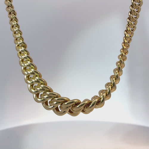 14K Gold Chain Princessa with Plain Clasp