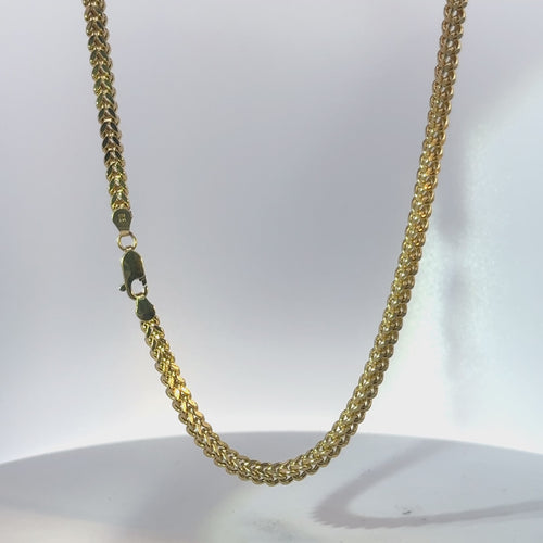 14KT Gold Chain Solid Round Franco 4mm