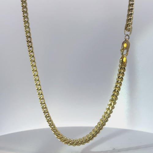 14KT Gold Chain Solid Box Franco 5mm