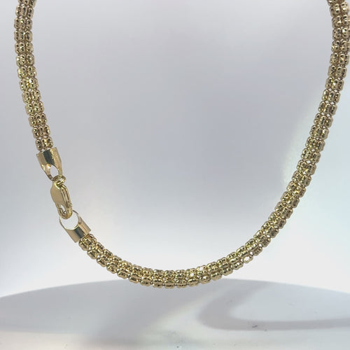 14KT Gold Chain Ice 6mm