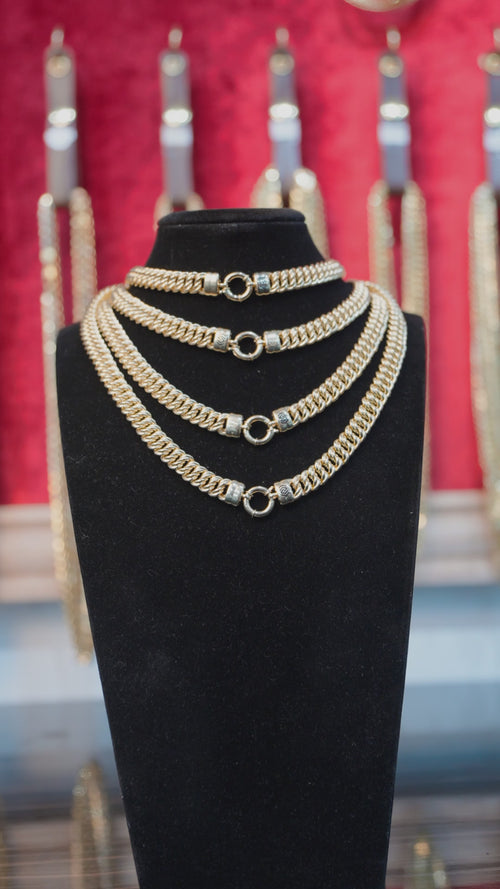 14K Gold Chain Princessa with Plain Clasp