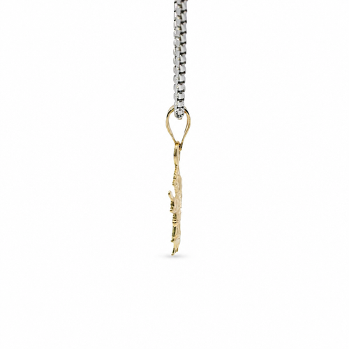 14KT Gold Charm Extra Small Angel with Plain Bell