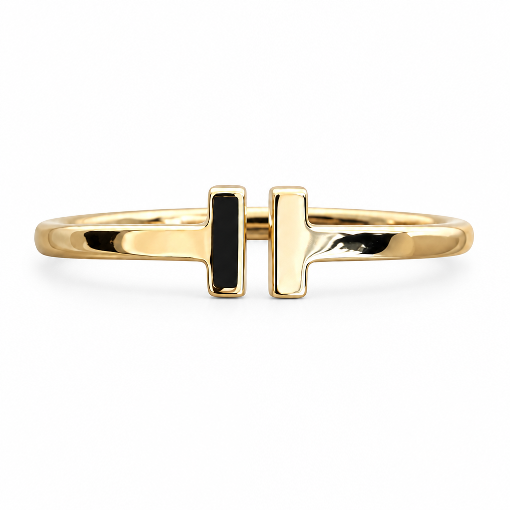14KT Gold Ring Women's Light Weight Split H Plain Band