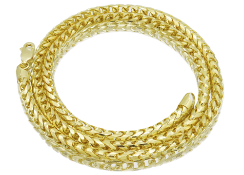 14KT Gold Chain Solid Round Franco 4mm