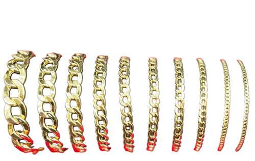 14KT Gold Bracelet Solid Curb 3.5mm