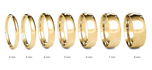14KT Gold Ring Unisex Solid Plain Wedding Band 4mm