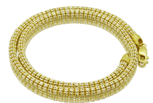 14KT Gold Chain Ice 7mm